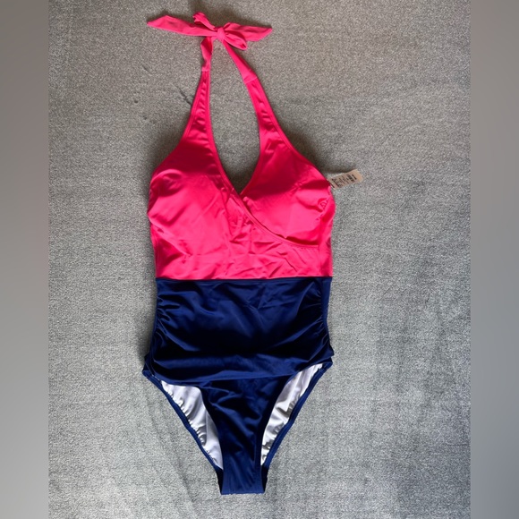 Colorblock one-piece swimsuit NWT - Picture 2 of 5